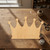Crown Wood Cutout - Unfinished Baltic Birch Craft Shape