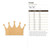 Crown Wood Cutout - Unfinished Baltic Birch Craft Shape