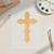 Crucifix Wood Cutout Craft Blank, Unfinished Baltic Birch DIY Shape for Crafts and Decor