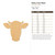 Dairy Cow Head Wood Cutout - Unfinished Baltic Birch Craft Shape