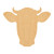 Dairy Cow Head Wood Cutout for Crafts, Unfinished Baltic Birch Craft Shape