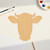 Dairy Cow Head Wood Cutout for Crafts, Unfinished Baltic Birch Craft Shape
