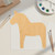 Dala Horse Wood Cutout for Crafts, Unfinished Baltic Birch Craft Shape
