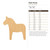 Dala Horse Wood Cutout for Crafts, Unfinished Baltic Birch Craft Shape