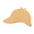 Detective Hat Wood Cutout for Crafts, Unfinished Baltic Birch Craft Shape