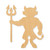 Devil Wood Cutout - Unfinished Baltic Birch Craft Shape