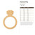 Diamond Ring Wood Cutout - Unfinished Baltic Birch Craft Shape