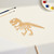 Dinosaur Skeleton Wood Cutout Craft Blank, Unfinished Baltic Birch DIY Shape for Crafts and Decor