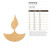 Diwalilamp Wood Cutout - Unfinished Baltic Birch Craft Shape