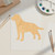 Dog Lab Wood Cutout Craft Blank, Unfinished Baltic Birch DIY Shape for Crafts and Decor