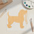 Dog With Leash Wood Cutout for Crafts, Unfinished Baltic Birch Craft Shape