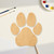 Dogpawprint Wood Cutout - Unfinished Baltic Birch Craft Shape