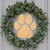 Dogpawprint Wood Cutout - Unfinished Baltic Birch Craft Shape