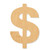 Dollar Sign 1 Wood Cutout - Unfinished Baltic Birch Craft Shape