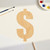 Dollar Sign 2 Wood Cutout Craft Blank, Unfinished Baltic Birch DIY Shape for Crafts and Decor