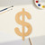 Dollar Sign 4 Wood Cutout - Unfinished Baltic Birch Craft Shape