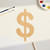 Dollar Sign Wood Cutout Craft Blank, Unfinished Baltic Birch DIY Shape for Crafts and Decor
