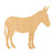 Donkey Wood Cutout for Crafts, Unfinished Baltic Birch Craft Shape