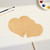 Double Heart 2 Wood Cutout for Crafts, Unfinished Baltic Birch Craft Shape