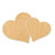 Double Heart Wood Cutout - Unfinished Baltic Birch Craft Shape