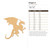 Dragon 4 Wood Cutout - Unfinished Baltic Birch Craft Shape