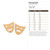 Dramamask Wood Cutout - Unfinished Baltic Birch Craft Shape