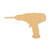 Drill Wood Cutout - Unfinished Baltic Birch Craft Shape