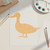 Duck 4 Wood Cutout Craft Blank, Unfinished Baltic Birch DIY Shape for Crafts and Decor