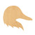 Duck Head Wood Cutout for Crafts, Unfinished Baltic Birch Craft Shape
