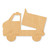 Dump Truck Wood Cutout - Unfinished Baltic Birch Craft Shape