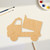 Dump Truck Wood Cutout - Unfinished Baltic Birch Craft Shape