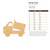 Dump Truck Wood Cutout - Unfinished Baltic Birch Craft Shape