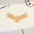 Eagle Wood Cutout Craft Blank, Unfinished Baltic Birch DIY Shape for Crafts and Decor