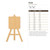 Easel Wood Cutout - Unfinished Baltic Birch Craft Shape