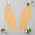 Easter Bunny Ears Wood Cutout Craft Blank, Unfinished Baltic Birch DIY Shape for Crafts and Decor