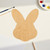 Easter Bunny Head Wood Cutout Craft Blank, Unfinished Baltic Birch DIY Shape for Crafts and Decor