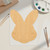 Easter Bunny Head Wood Cutout for Crafts, Unfinished Baltic Birch Craft Shape