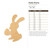 Easter Bunny Wood Cutout - Unfinished Baltic Birch Craft Shape