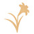 Easter Lily Wood Cutout for Crafts, Unfinished Baltic Birch Craft Shape