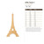 Eiffel Tower 2 Wood Cutout - Unfinished Baltic Birch Craft Shape
