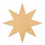 Eight Point Star Wood Cutout - Unfinished Baltic Birch Craft Shape