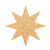 Eight Point Star Wood Cutout for Crafts, Unfinished Baltic Birch Craft Shape
