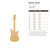 Electric Guitar Wood Cutout - Unfinished Baltic Birch Craft Shape