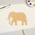 Elephant 2 Wood Cutout - Unfinished Baltic Birch Craft Shape