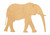 Elephant Wood Cutout Craft Blank, Unfinished Baltic Birch DIY Shape for Crafts and Decor