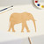 Elephant Wood Cutout Craft Blank, Unfinished Baltic Birch DIY Shape for Crafts and Decor
