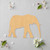 Elephantfixedforsmalls Wood Cutout - Unfinished Baltic Birch Craft Shape