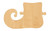Elf Shoe Wood Cutout Craft Blank, Unfinished Baltic Birch DIY Shape for Crafts and Decor