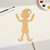 Elf Wood Cutout Craft Blank, Unfinished Baltic Birch DIY Shape for Crafts and Decor