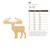 Elk Wood Cutout - Unfinished Baltic Birch Craft Shape